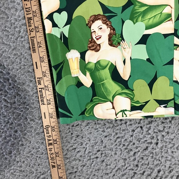 Loudmouth Pants Mens 32x30 Green Shamrock Pinup Girls Beer Golf St Patricks Day - Picture 8 of 10